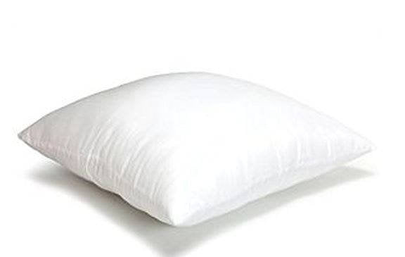 A plush 4x6 or 6x4 hypoallergenic polyester pillow insert, showcasing its soft texture and durable woven cotton blend fabric.