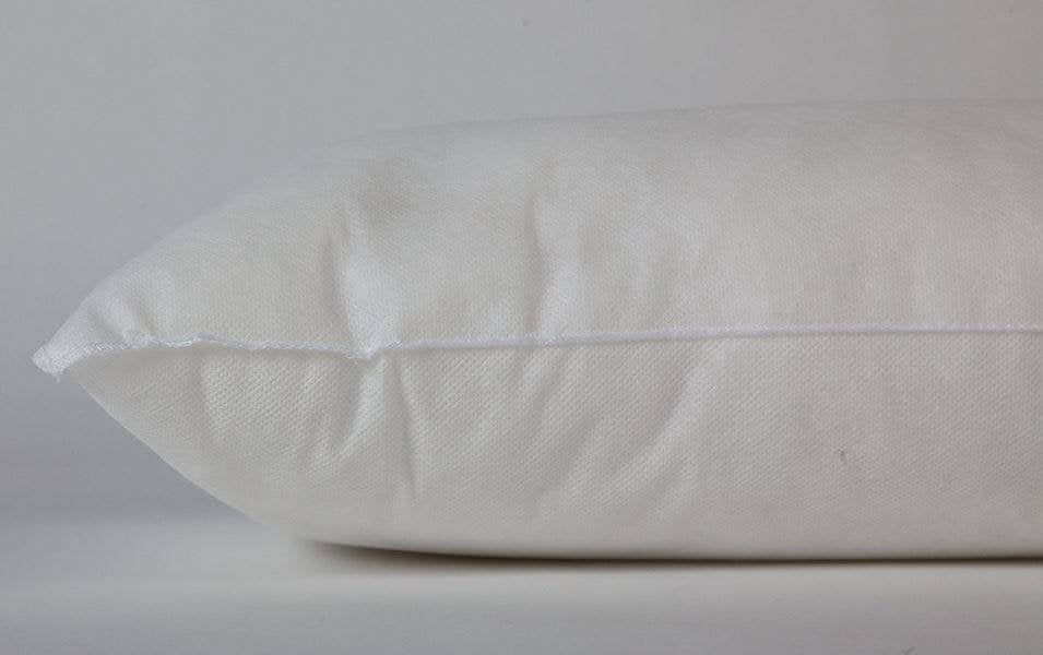 A plush 4x6 or 6x4 hypoallergenic polyester pillow insert, showcasing its soft texture and durable woven cotton blend fabric.