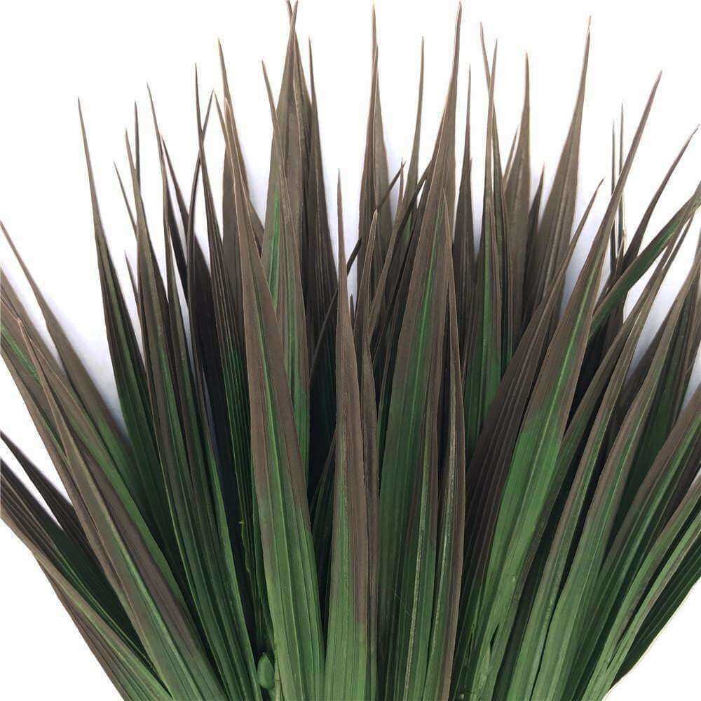 Five artificial grass stems with brown-tipped foliage, ideal for indoor and outdoor decoration.