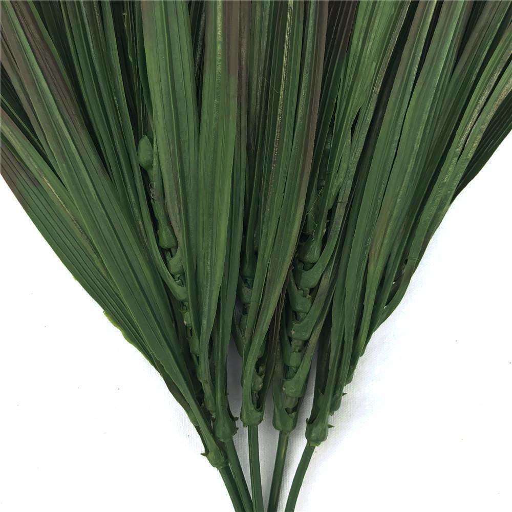 Five artificial grass stems with brown-tipped foliage, ideal for indoor and outdoor decoration.