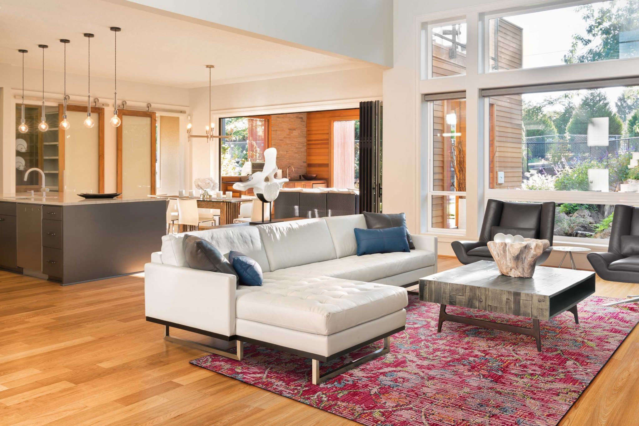 A large teal polypropylene rug measuring 94" X 134", featuring vintage traditional design with distressed patterns.