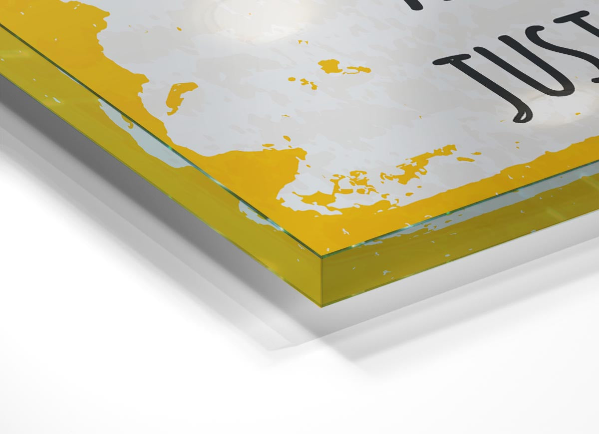 A modern glass print featuring the motivational quote 'A goal without a plan' in an elegant design, perfect for home or office decor.