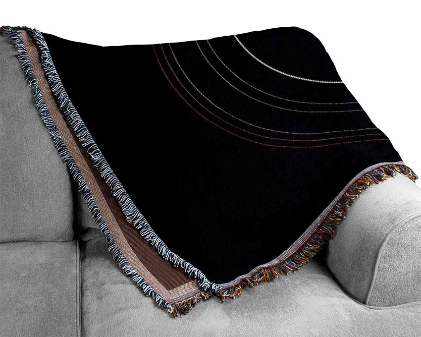 Aboriginal Kangaroo 2 throw blanket made from 100% cotton, featuring a thermal weave for breathability and a classic design suitable for any interior.