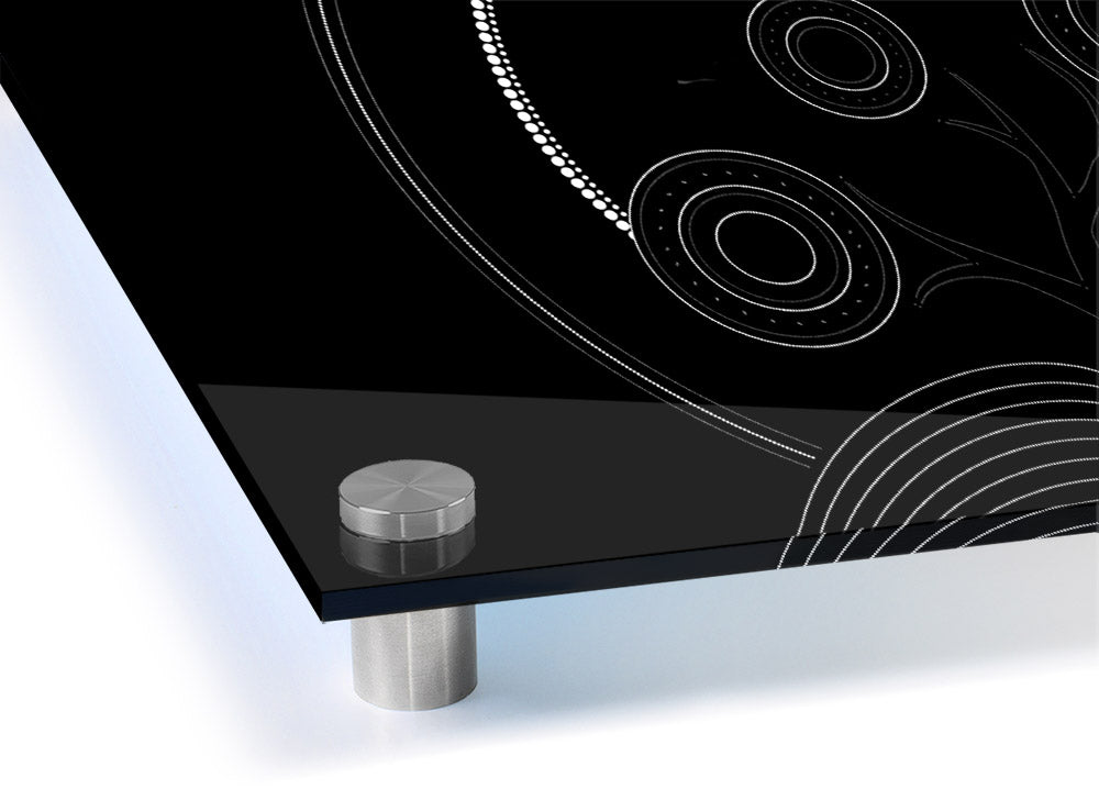 Aboriginal Pattern 13 acrylic print on 5mm thick acrylic glass, showcasing vibrant colors and intricate designs.