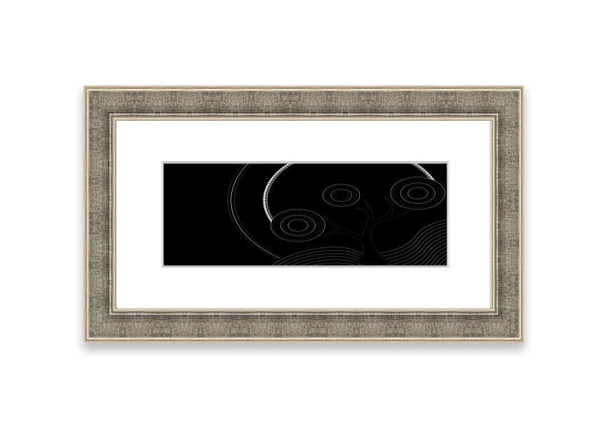 Framed Aboriginal Pattern 13 print showcasing vibrant colors and intricate designs, ready to hang.