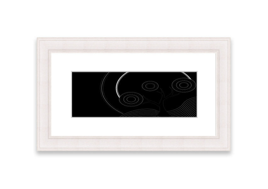 Framed Aboriginal Pattern 13 print showcasing vibrant colors and intricate designs, ready to hang.