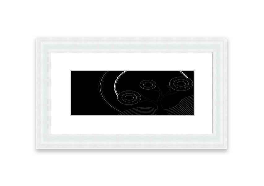 Framed Aboriginal Pattern 13 print showcasing vibrant colors and intricate designs, ready to hang.