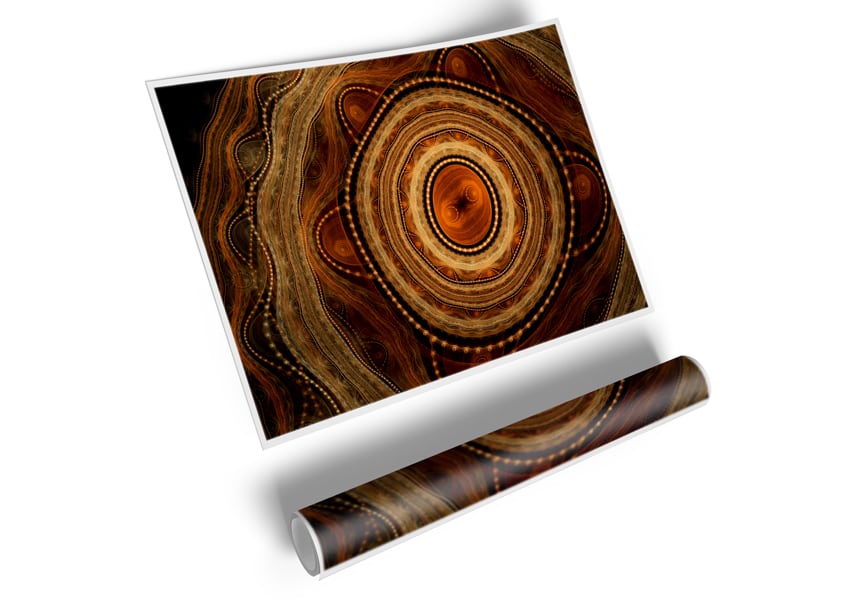 Aboriginal Tribal Power poster on high-quality canvas showcasing vibrant colors and intricate designs.