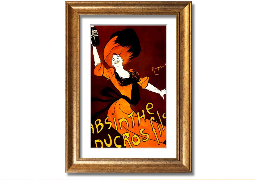 Absinthe Ducros Fils framed print in various frame colours, handmade in the UK, ready to hang.