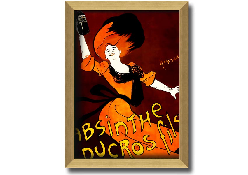 Absinthe Ducros Fils framed print in various frame colours, handmade in the UK, ready to hang.