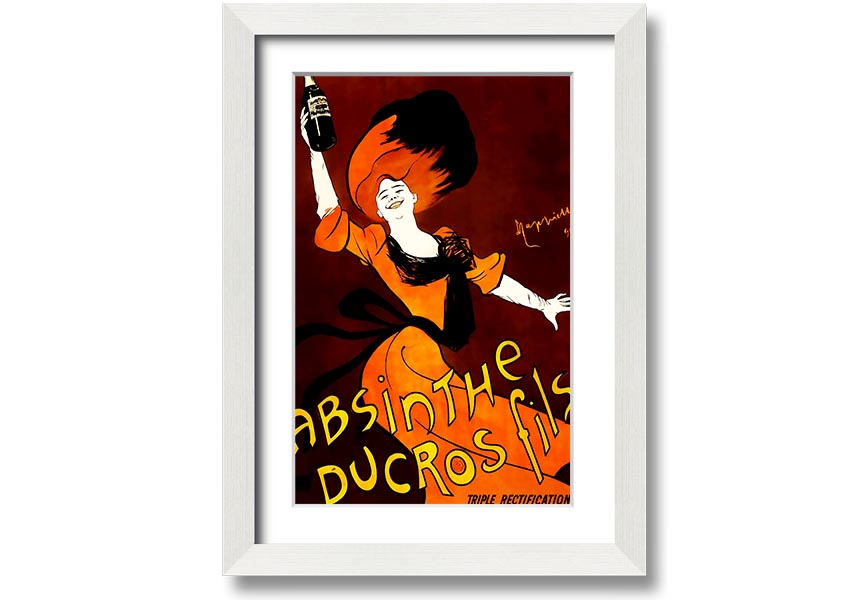 Absinthe Ducros Fils framed print in various frame colours, handmade in the UK, ready to hang.