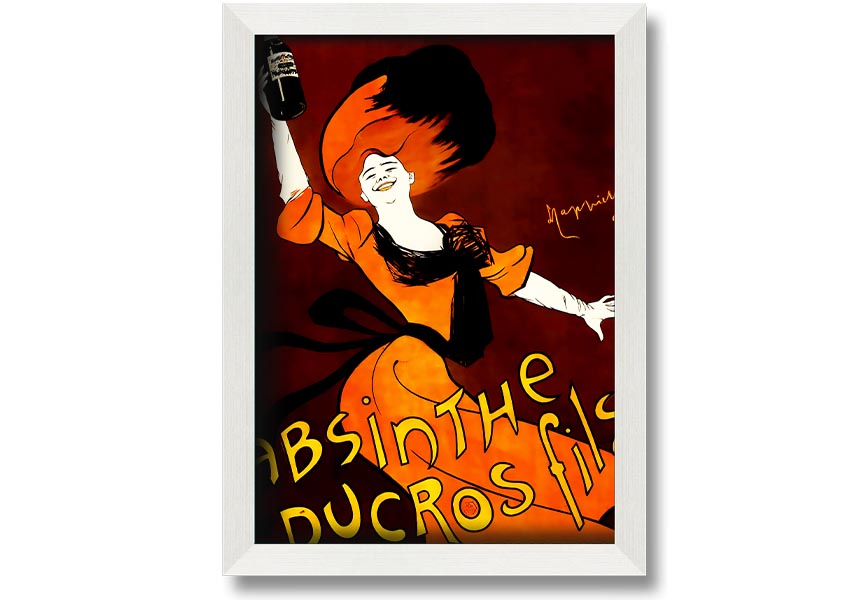 Absinthe Ducros Fils framed print in various frame colours, handmade in the UK, ready to hang.