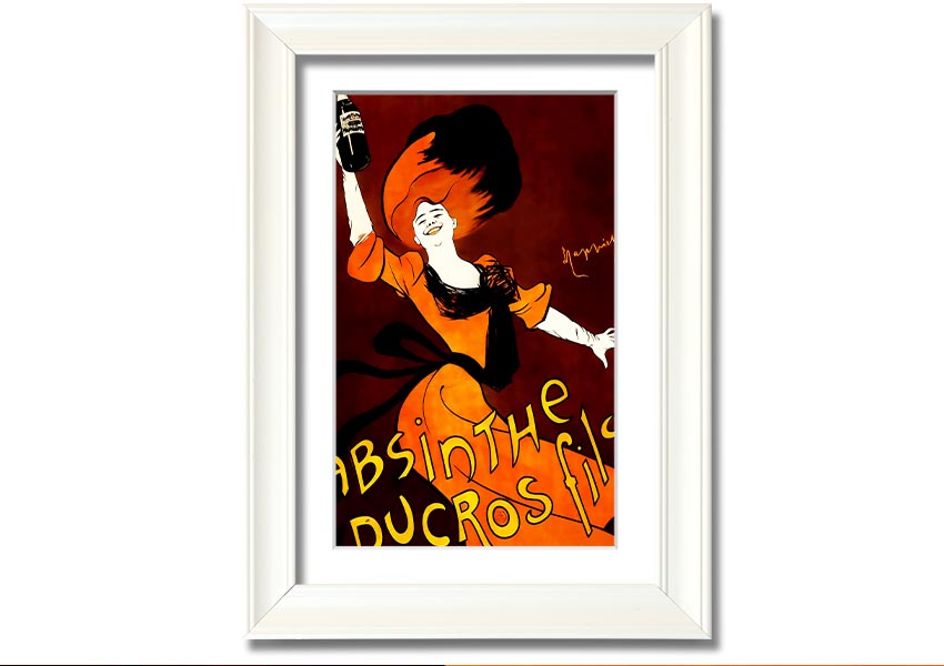 Absinthe Ducros Fils framed print in various frame colours, handmade in the UK, ready to hang.