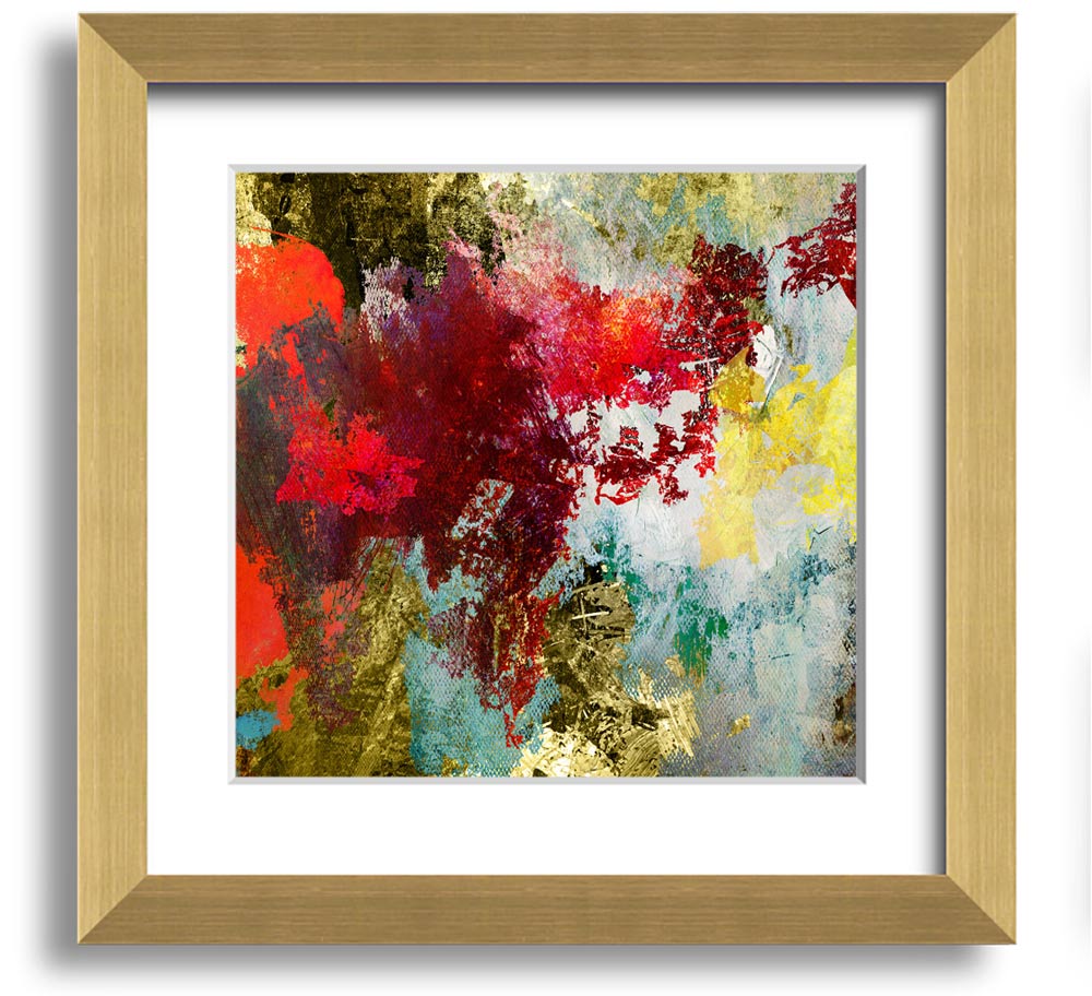 Abstract World grunge map framed print with a unique design, available in various frame colors, ready to hang.