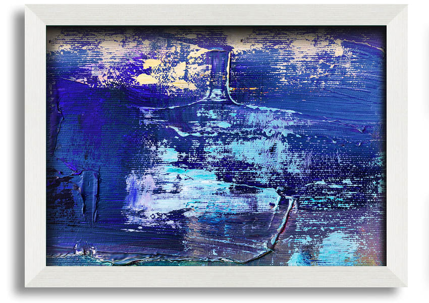 Acrylic Art Paint Textures framed print showcasing vibrant colors and unique textures, ready to hang.