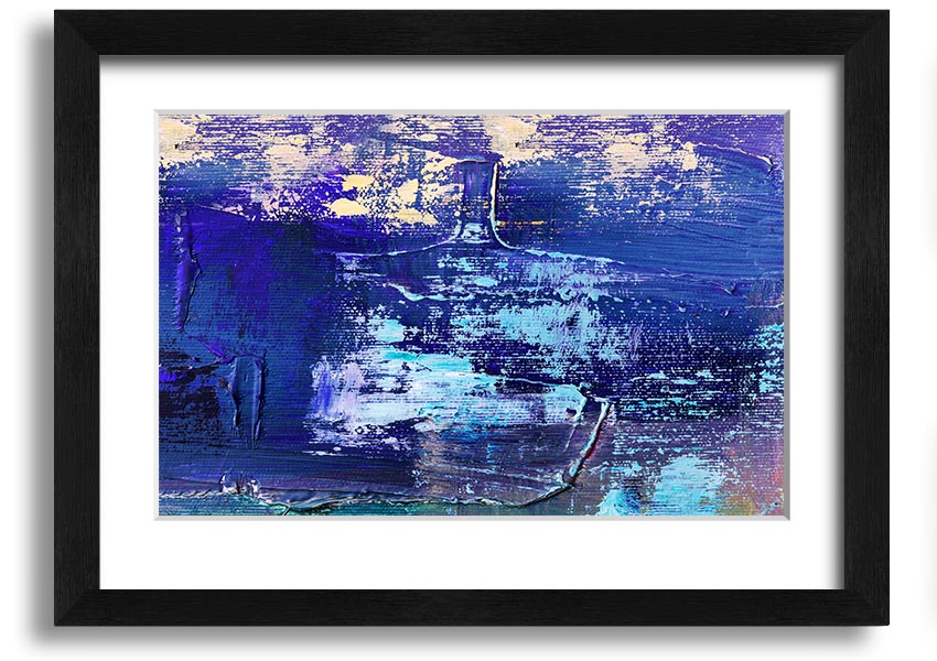 Acrylic Art Paint Textures framed print showcasing vibrant colors and unique textures, ready to hang.