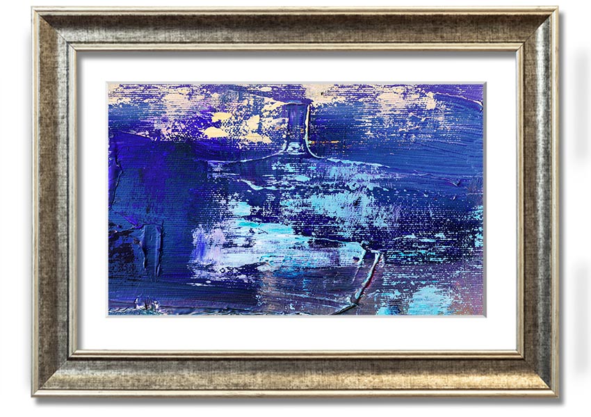 Acrylic Art Paint Textures framed print showcasing vibrant colors and unique textures, ready to hang.