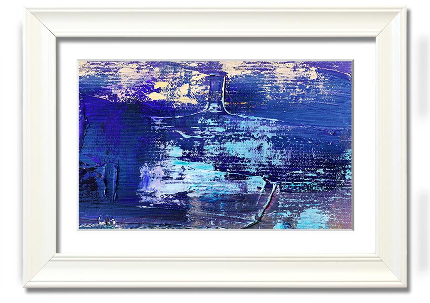 Acrylic Art Paint Textures framed print showcasing vibrant colors and unique textures, ready to hang.