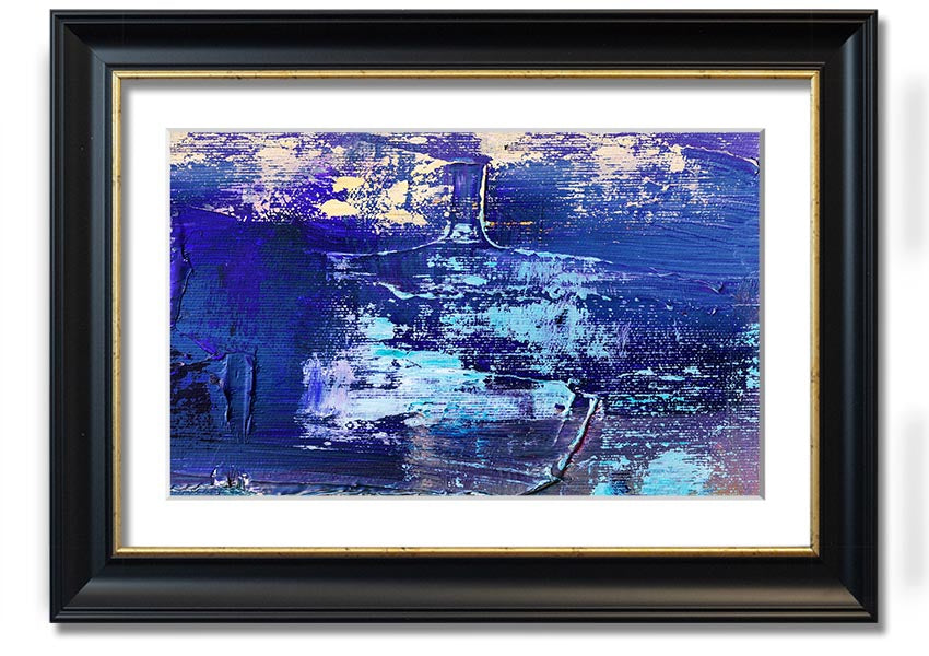 Acrylic Art Paint Textures framed print showcasing vibrant colors and unique textures, ready to hang.