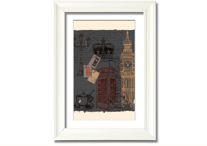 Add London To Your framed print in multiple frame colours, handmade in the UK, ready to hang.