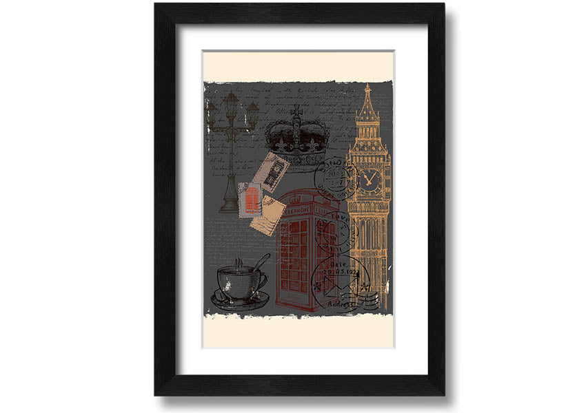 Add London To Your framed print in multiple frame colours, handmade in the UK, ready to hang.