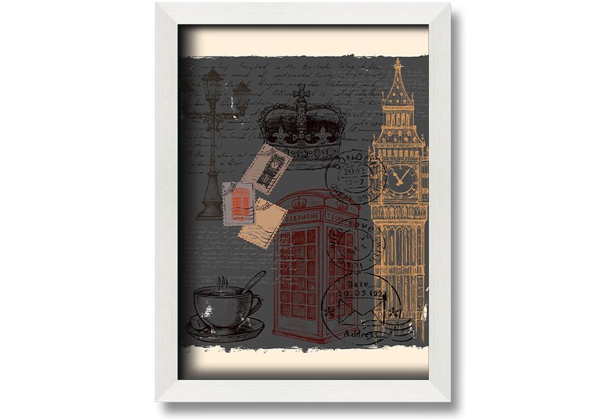 Add London To Your framed print in multiple frame colours, handmade in the UK, ready to hang.