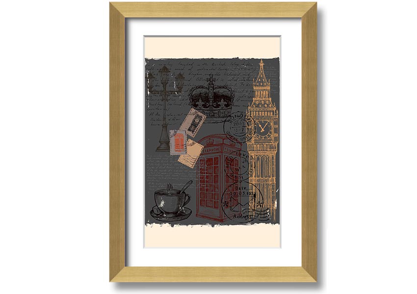 Add London To Your framed print in multiple frame colours, handmade in the UK, ready to hang.