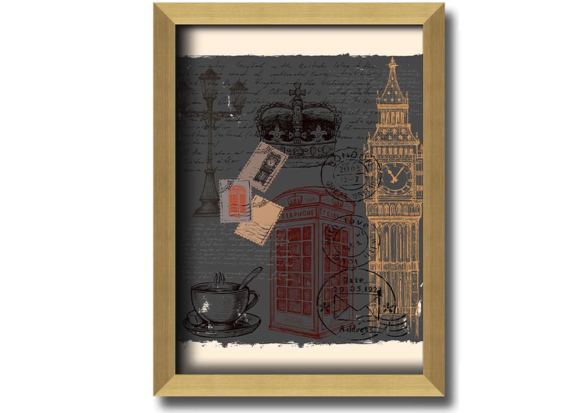 Add London To Your framed print in multiple frame colours, handmade in the UK, ready to hang.