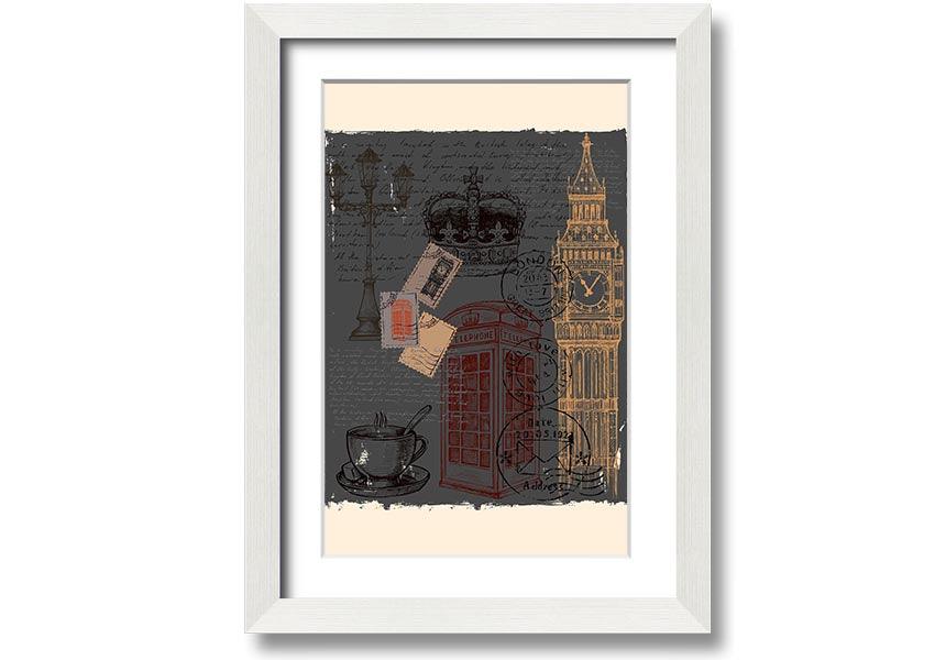 Add London To Your framed print in multiple frame colours, handmade in the UK, ready to hang.