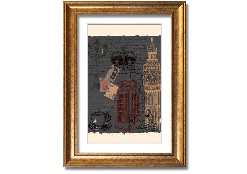 Add London To Your framed print in multiple frame colours, handmade in the UK, ready to hang.