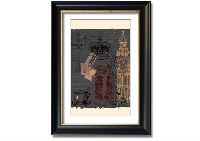 Add London To Your framed print in multiple frame colours, handmade in the UK, ready to hang.