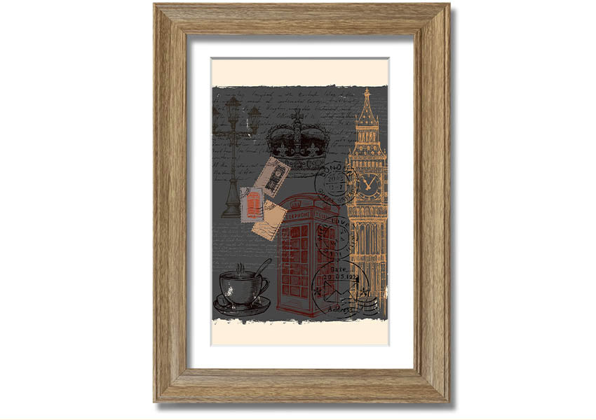 Add London To Your framed print in multiple frame colours, handmade in the UK, ready to hang.