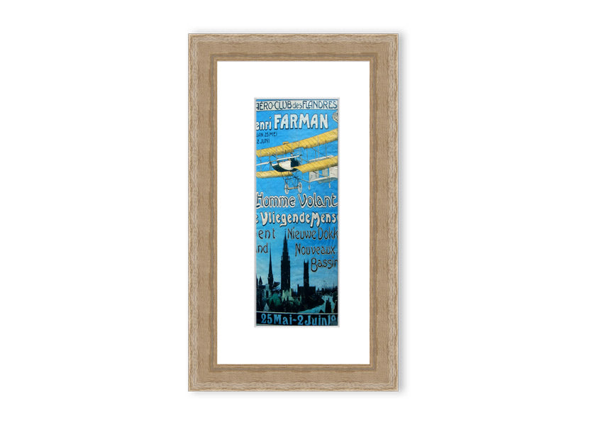 Aero Club Cornwall framed print showcasing aviation art in a stylish frame.
