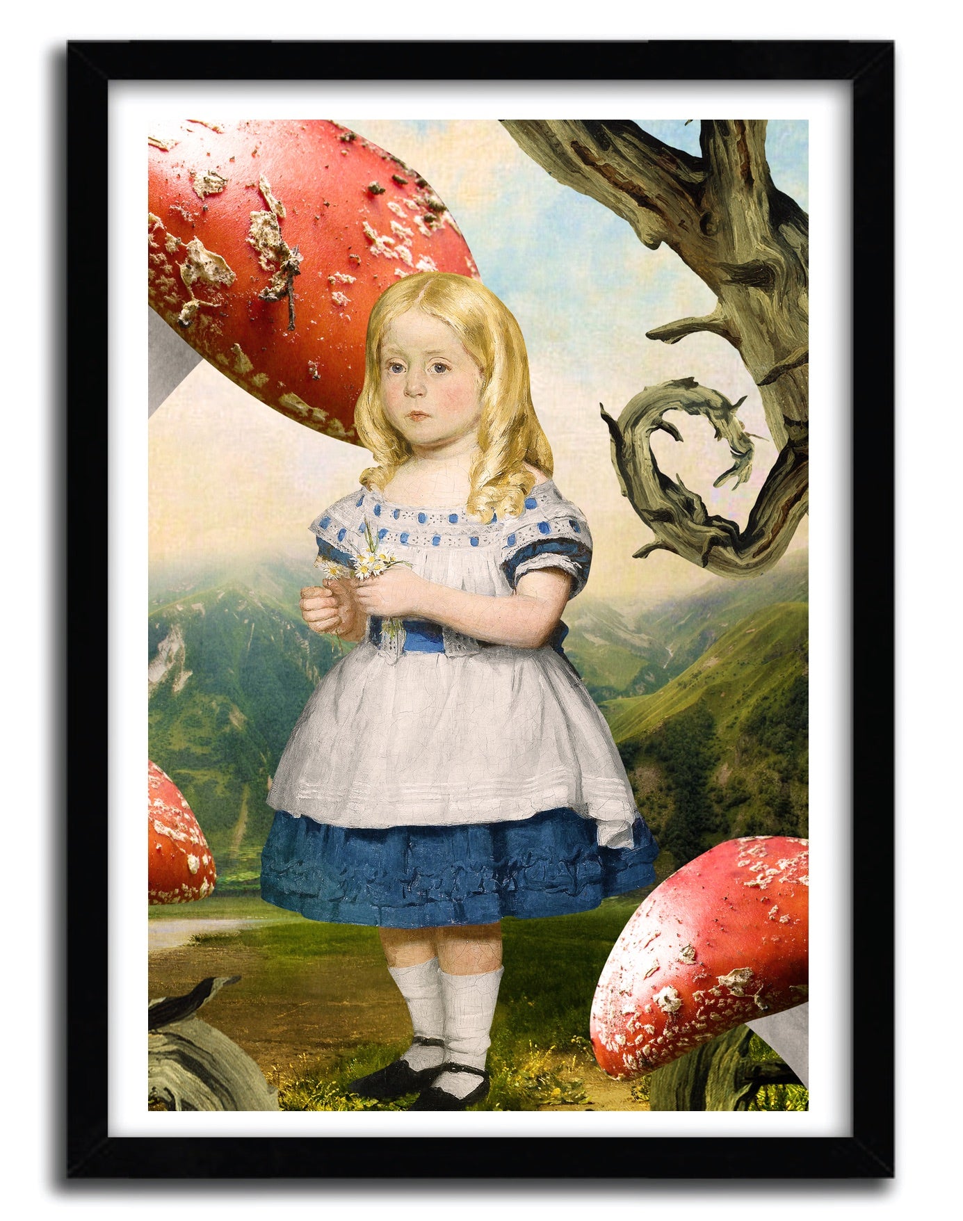Affiche Alice by DIOGO VERISSIMO, a limited edition art print on fine arts paper, showcasing vibrant colors and intricate details.