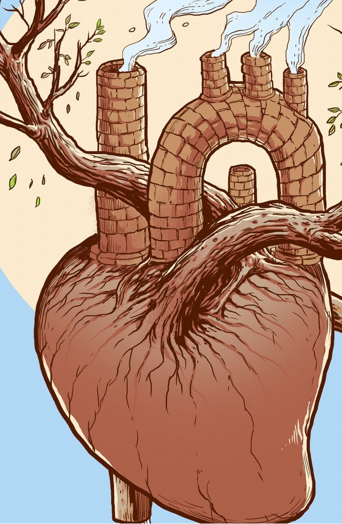 Affiche ALWAYS IN MY HEART by CARBINE, a limited edition art print on fine arts paper, showcasing vibrant colors and intricate details.