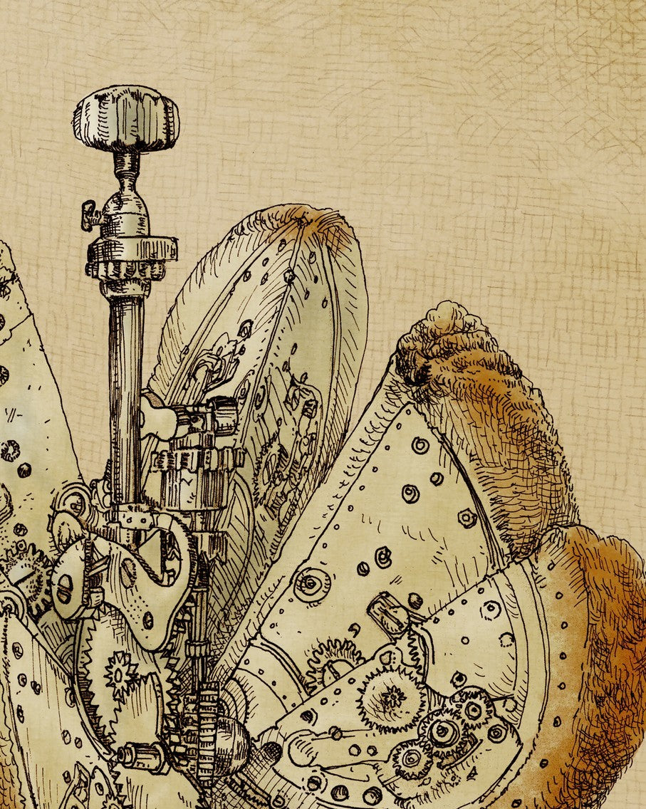 Limited edition Affiche CLOCKWORK ORANGE by Eric Fan, showcasing vibrant colors on fine arts paper.