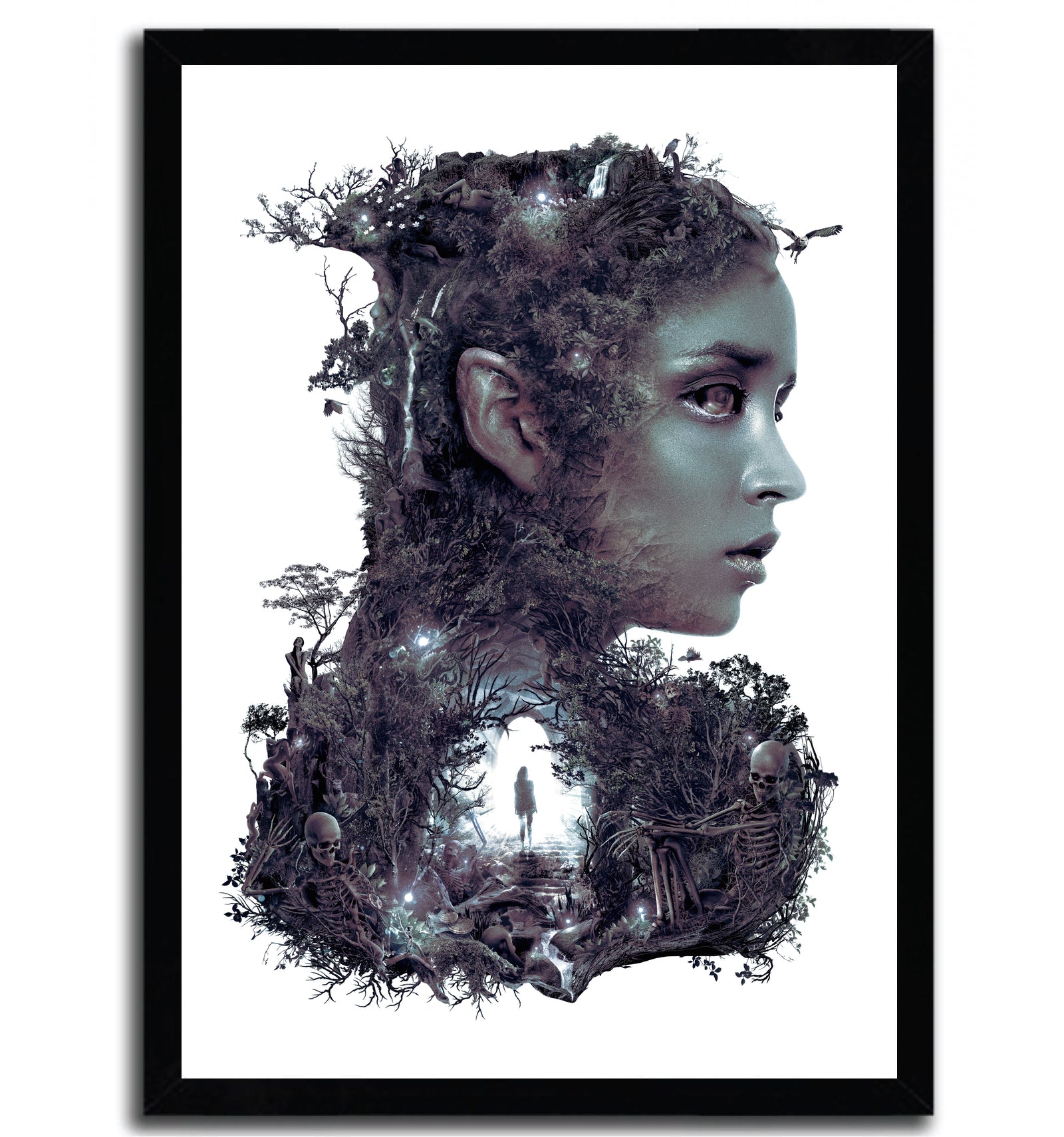 Affiche Dark Elf par Barrett Biggers, imprimée sur papier fine arts, avec des couleurs vibrantes et un design captivant.