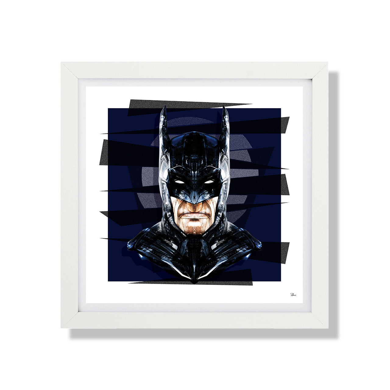 Affiche DARK KNIGHT SQ par RUBIANT, imprimée sur papier fine arts, avec des encres d’archives, numérotée et signée.