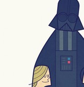 Affiche DARTH ART PRINT by ALE GIORGINI, featuring vibrant colors and intricate design, printed on high-quality fine art paper.