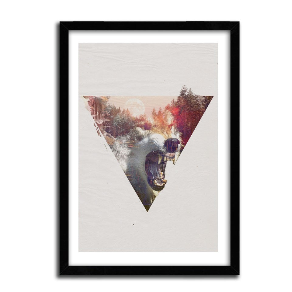 Affiche DAYLIGHT MOON by ROBERT FARKAS, a limited edition art print on fine arts paper, showcasing vibrant colors and intricate details.