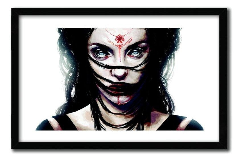 Affiche ESTRIE by Feline Zegers, a limited edition art print on fine arts paper, showcasing vibrant colors and intricate details.