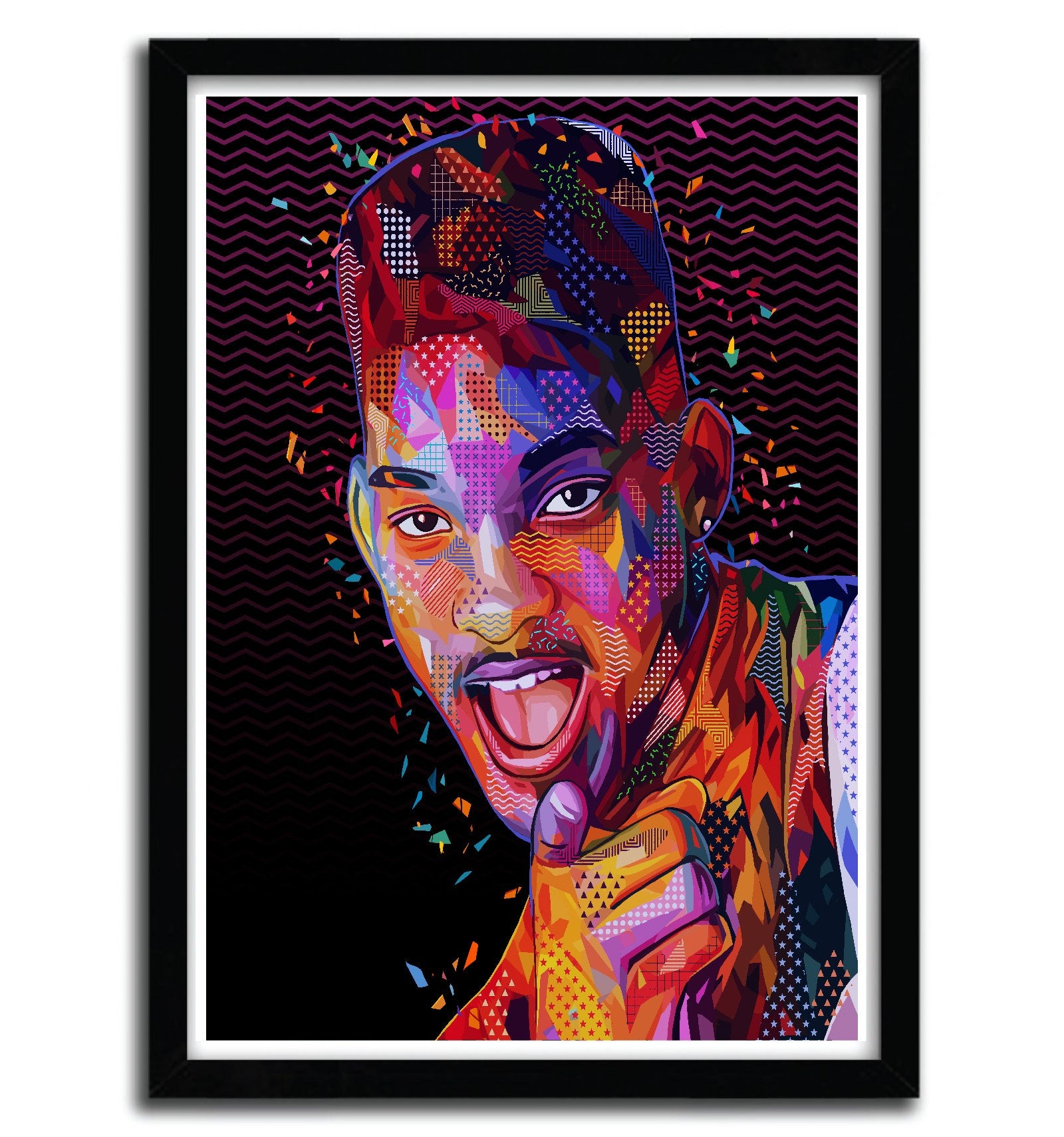 Affiche Fresh Prince par Alessandro Pautasso, imprimée sur papier fine arts, avec des couleurs vives et un design unique.
