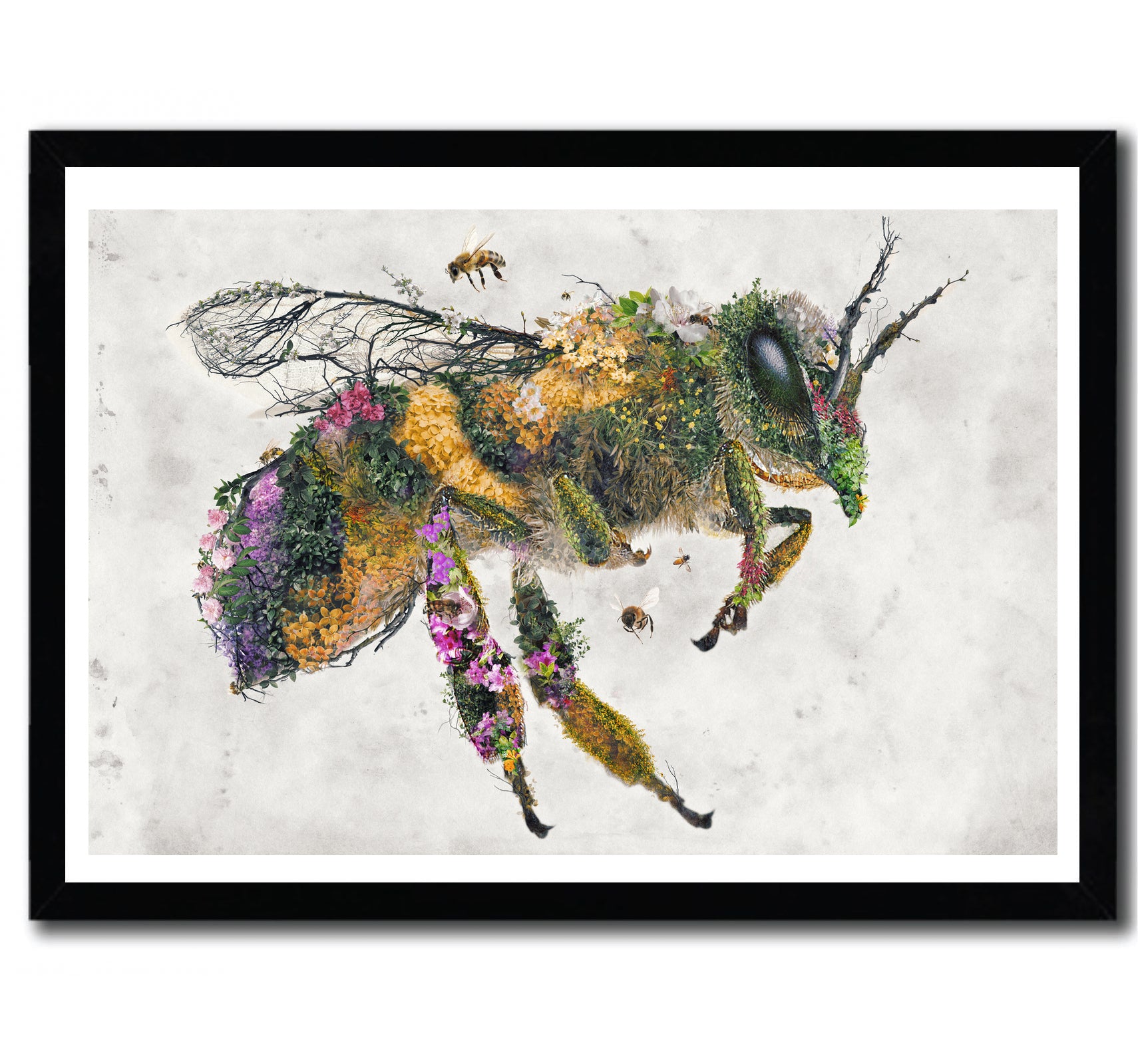 Affiche Honey Bee par Barrett Biggers, imprimée sur papier fine arts avec des encres d’archives, numérotée et signée.