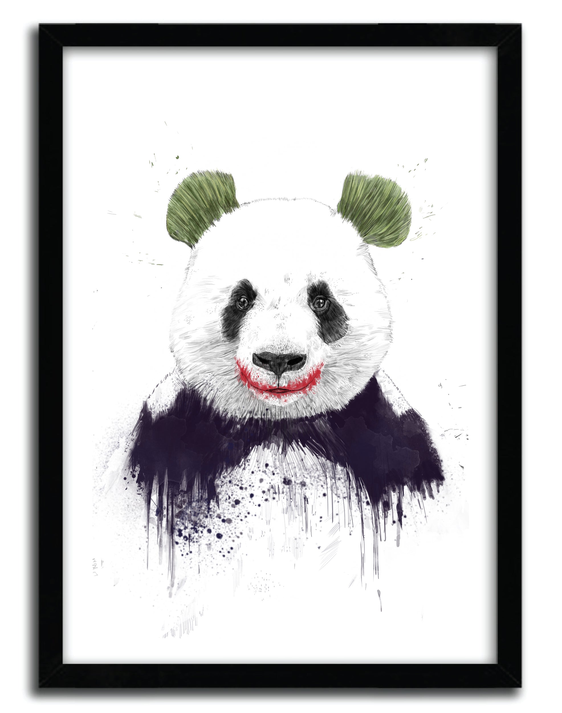 Affiche Joker Face par BALAZS SOLTI, imprimée sur papier fine arts, avec des couleurs vives et un design captivant.