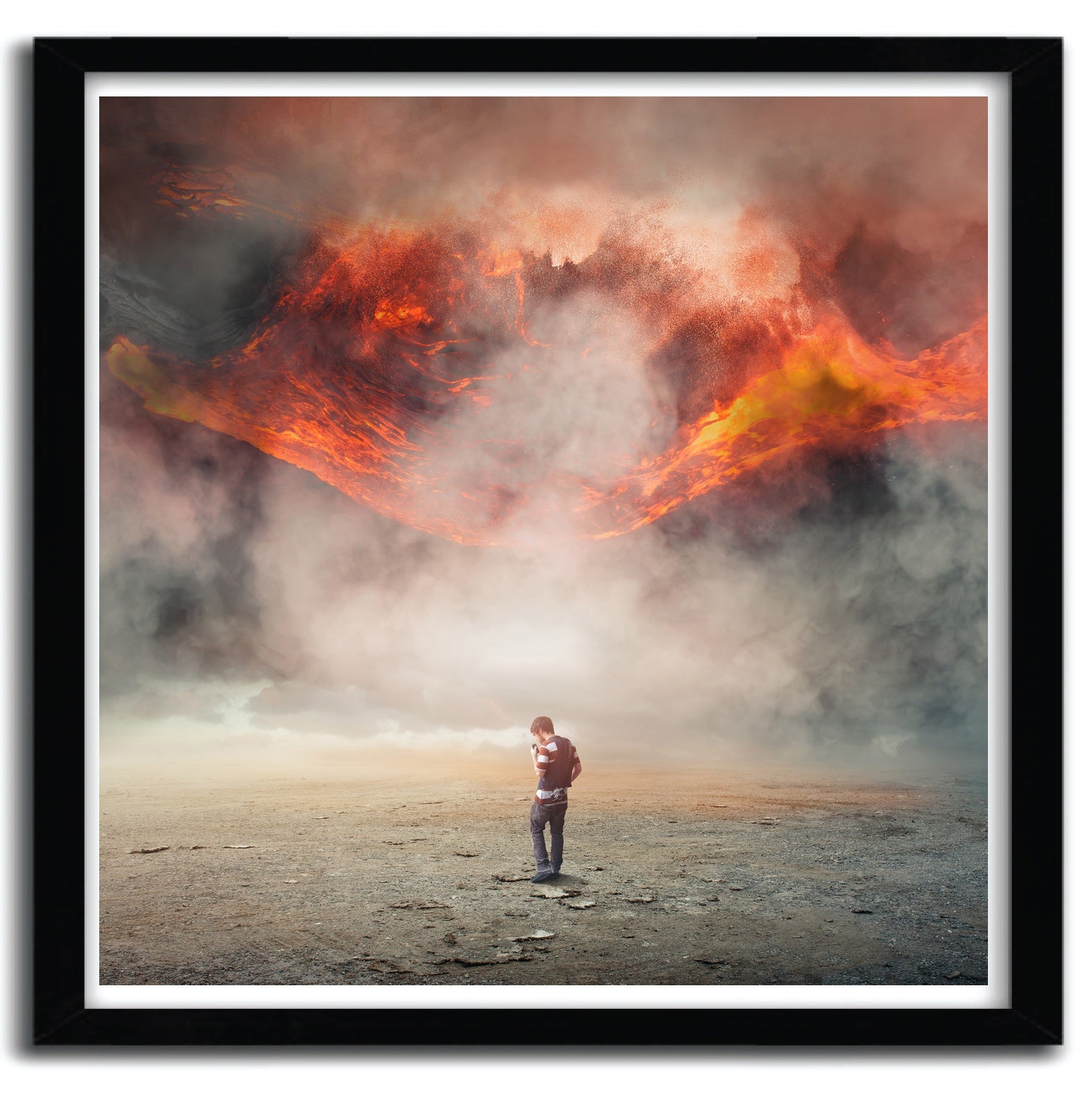 Affiche Last Cigarette by Eugene Soloviev, a limited edition art print on fine arts paper, showcasing vibrant colors and intricate details.