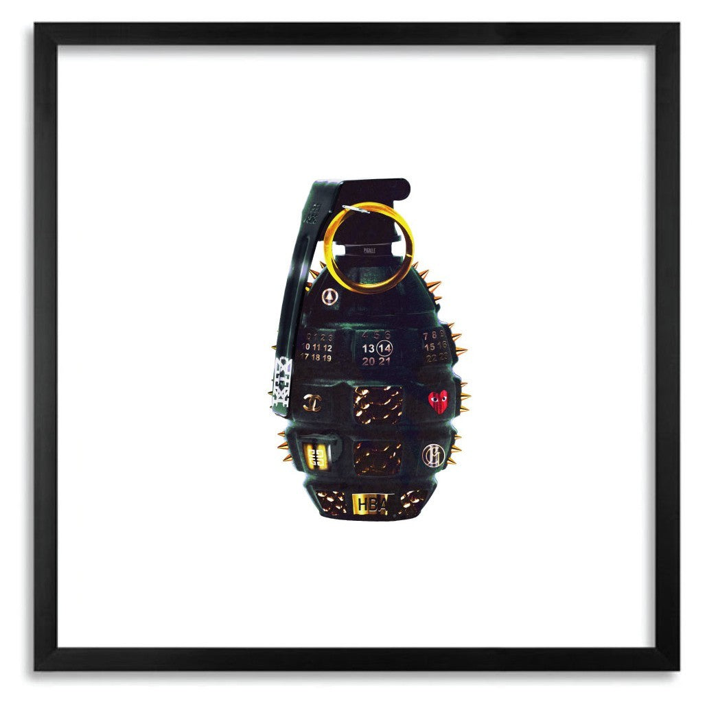 Affiche MAKE FASHION NOT WAR 2 by MAGO, a limited edition art print on fine arts paper featuring vibrant colors and a powerful message.