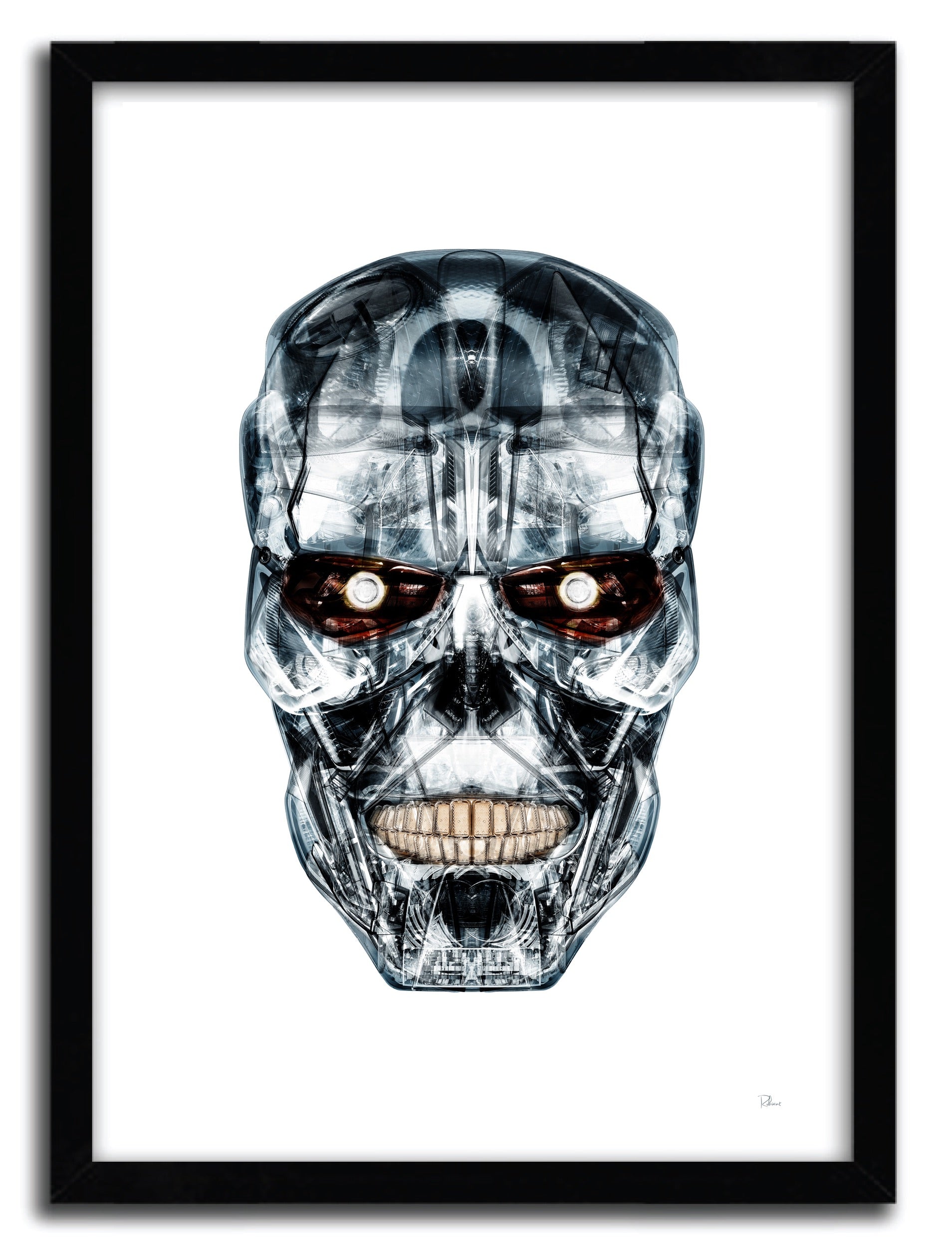 Affiche métal Far au chocolat par Rubiant, imprimée sur papier fine arts, numérotée à la main avec certificat d'authenticité.