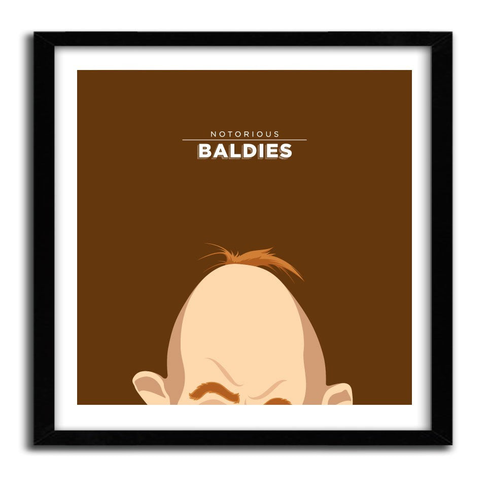 Affiche Notorious Baldie SLOTH - THE GOONIES art print by Mr Peruca, featuring vibrant colors on fine arts paper.