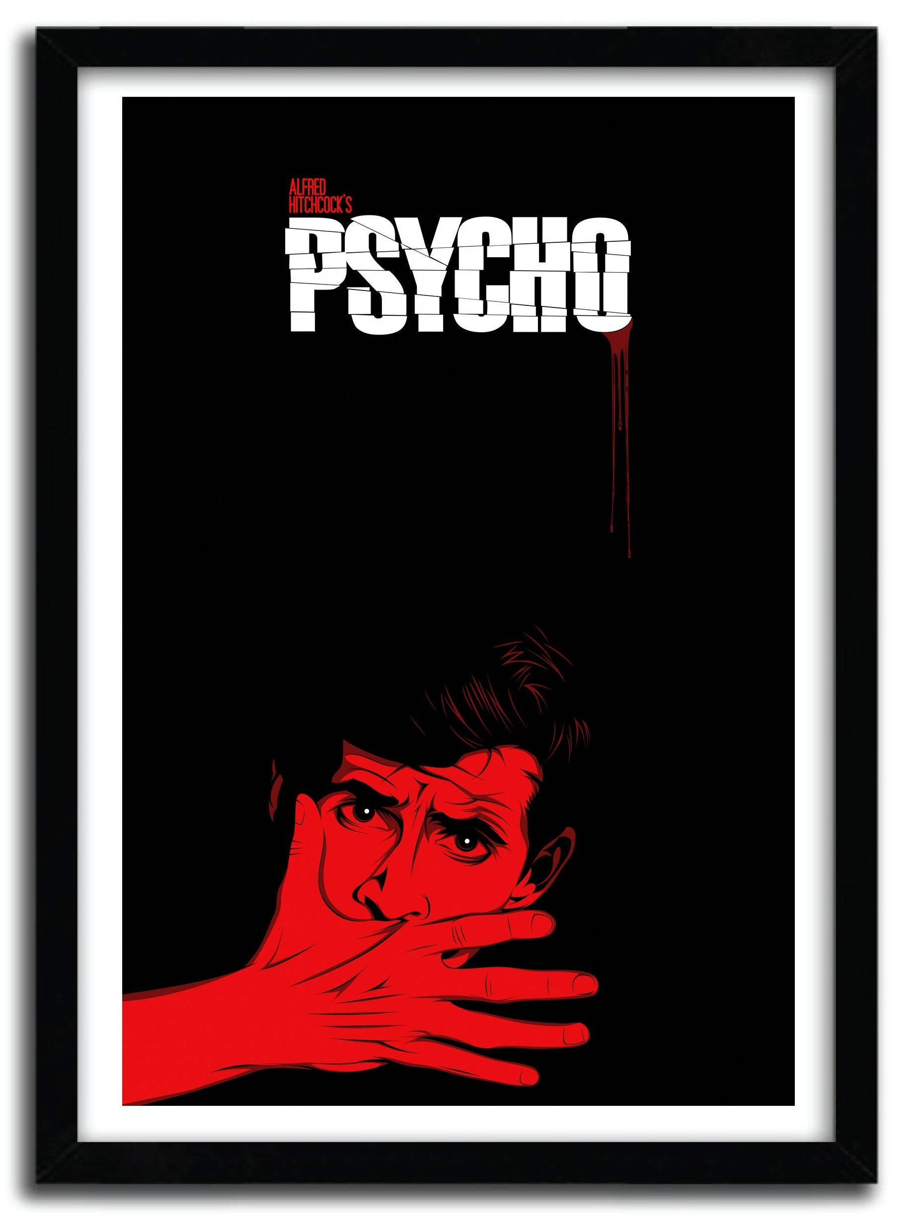 Affiche Psycho by CRANIODSGN, a limited edition art print on fine arts paper, showcasing vibrant colors and intricate design.
