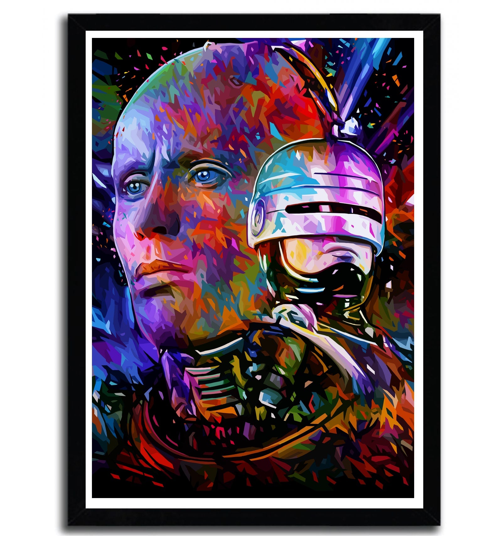 Affiche Robocop par Alessandro Pautasso, imprimée sur papier fine arts, numérotée à la main avec certificat d'authenticité.